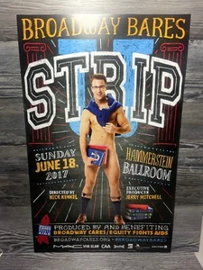 BROADWAY BARES, 2017, CARTOLINA FINESTRA/POSTER RARO, EDIZIONE A RIGHE, BCEFA - Foto 1 di 6
