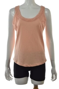 NEW J Crew Womens Top Size S Light Orange Solid Tank Shirt Sleeveless Cotton - Foto 1 di 5