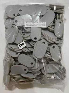 145P Industriequalität Glasfaser Etiketten Telekommunikation grau, 1" x 1-3/4" x 0,062" Made in USA - Bild 1 von 2