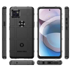 For Moto G 5G Plus Moto One 5G Ace UW Rugged Matte Shield Rubber case cover - Picture 1 of 15