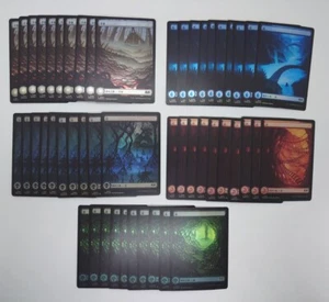 MTG Japanese Lands FOIL x50 Full Art Land Set of 10 each Wilds of Eldraine - Picture 1 of 6