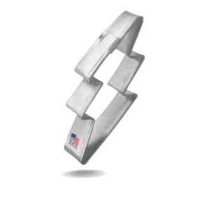 Mini Lightning Bolt 2'' Cookie Cutter Metal - Picture 1 of 8