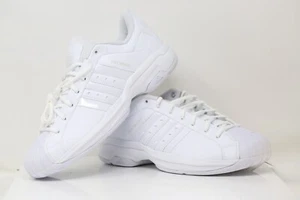 Scarpe da basket basse Adidas Pro modello 2G bianche taglia UK 10,5 EUR 45,3 US 11 - Foto 1 di 12