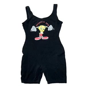 Mono Gimnasio Looney Tunes Mameluco Juvenil Negro Piolín Pájaro Talla Mediana M - Imagen 1 de 8