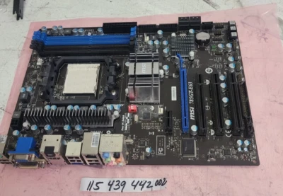 MSI SOCKET AM2+-AM3  A7551AMS V28.7  111910  TESTED WORKING - Image 1 of 2