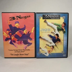 3 Ninjas (1992) + 3 Ninjas Kick Back (1994) DVD NTSC Region 1 - Picture 1 of 4