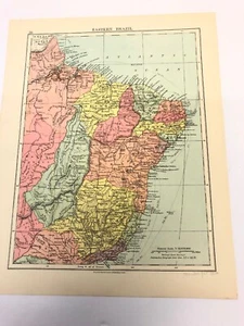 Map 1935: North Chile North Argentina And Paraguay & Eastern Brazil #56 Maps - Picture 1 of 12