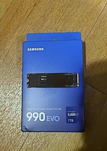 SAMSUNG MZ-V9E1T0B/AM 990 EVO SSD 1TB, PCIe Gen 4x4, Gen 5x2 M.2 2280 NVMe - Afbeelding 1 van 1
