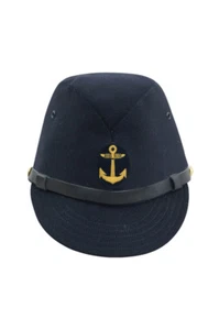 WWII Japanese IJN Navy First Type EM field cap Gabardine Blue size: S - Imagen 1 de 2