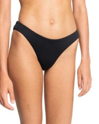 Roxy womens Classics Solid Classics Regular High Leg Bikini Black Bottom Small - Image 1 of 4