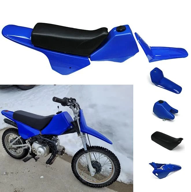 PW80 Plastics Kit,PW80 Fairing Pit Bike Plastic for PW80 y-zinger 1983-2006 Blue Foto 1 de 4
