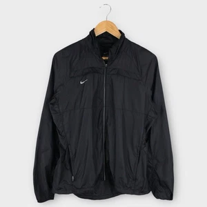 Nike Damen große schwarze Full Zip Windbreaker Jacke leicht Laufen - Bild 1 von 4