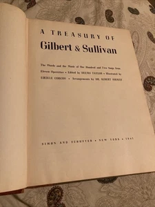 A Treasury Of Gilbert And Sullivan 1941 1st Ed HC - Bild 1 von 11