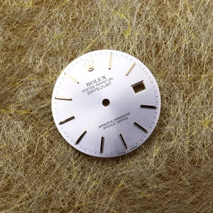 Rolex DateJust 36mm Gold Sticks Swiss Made Silver Watch Dial 116223 - Bild 1 von 4
