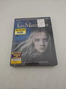 Les Misérables (Blu-ray DVD Combo, 2013, SteelBook) Brand New Sealed Best Buy - Picture 1 of 4