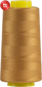 1500Y Denim Thread for Jeans 20S/2 Polyester Heavy Duty Sewing Machine Gold - Picture 1 of 7