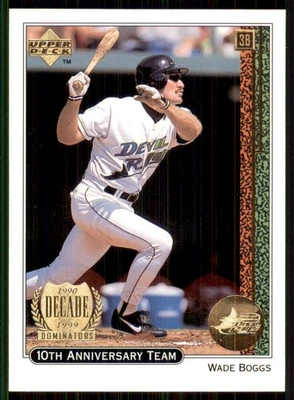 1999 Upper Deck 10th Anniversary #X15 Wade Boggs Tampa Bay Rays - Image 1 of 2