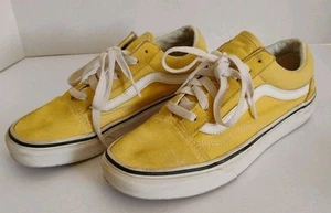 Vans Old Skool Sneaker Butter Yellow/Suede Toe & Heel Womens Size 7.5 Mens 6 - Picture 1 of 8