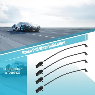 Sensor de desgaste de pastillas de freno de disco delanteras de coche 8T0907637 4 piezas para Audi A4 A5 A6 A7 S4 Foto 1 de 4