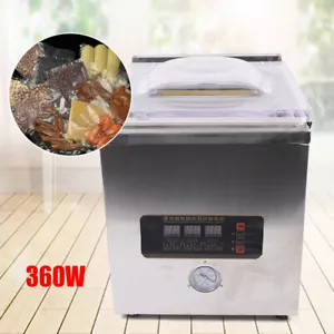 Vakuumierer Gewerbliche Lebensmittelkammer Vakuumversiegelung Verpackungsmaschine 360W 110V - Bild 1 von 17