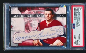 MAURICE 'ROCKET' RICHARD Signed Autographed Card Cut PSA/DNA A - Picture 1 of 2