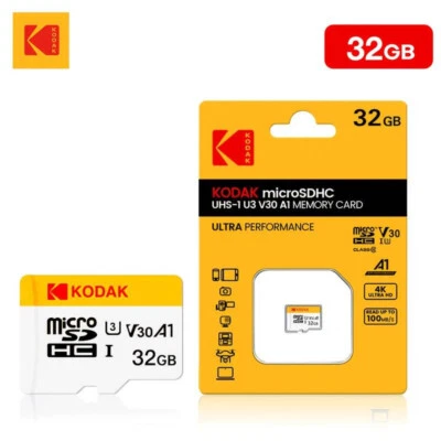 KODAK Ultra Performance MicroSDHC UHS-U3 V30 A1 Memory Card 32GB UK SELLER - Image 1 of 4