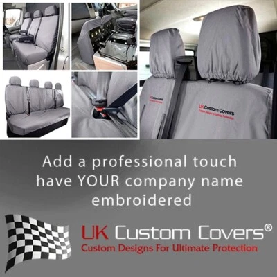 Fundas de asiento delanteras y traseras Volkswagen Crafter Inc bordadas - 2015 132 416 gema Foto 1 de 4