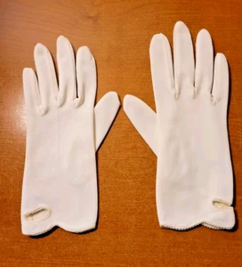 Nice Vintage Van Raalte Ladies Dress Gloves White Size 6-7 - Picture 1 of 10