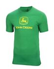 John Deere Logo T Shirt Herren Grün Kurzarm Rundhals Shirts Sommer Freizeit