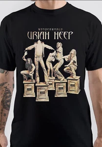 Uriah Heep NEU schwarzes T-Shirt Unisex Tee alle Größen S bis 345XL XA896 - Bild 1 von 4