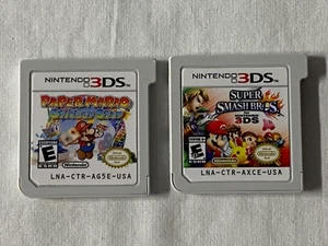 Nintendo 3DS GAMES ONLY Lot Of 2: Super Smash Bros & Paper Mario Sticker Star - Picture 1 of 2