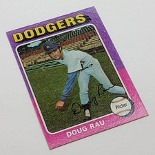 1975 Topps Baseball Card #269 Doug Rau Los Angeles Dodgers 