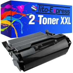 Laser Toner Kartusche Toner Patrone 2x XXL PlatinumSerie Lexmark T650 T62 T654 T - Bild 1 von 12