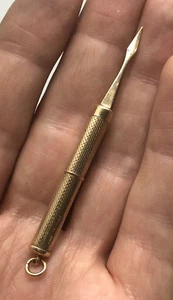 Vintage 9 kt Gelbgold Zahnstocher CG&S um 1979 5,95 g AELZX - Bild 1 von 3