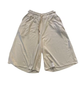Aritzia WILFRED FREE Cream Cozy Lounge Fleece Sweat Shorts 9" Inseam Women Sz XS - Picture 1 of 4