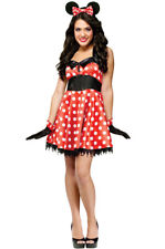 Fun World 2908 Womens Retro Miss Mouse Red Halloween Dress Costume S/m BHFO