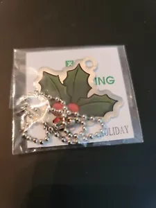 GEOCACHING Holiday Holly Berry Trackable Tag - Picture 1 of 1