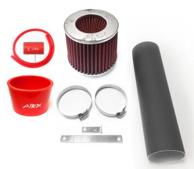 AirX Racing Coated Black-Red For 1PC 2004-2006 Acura MDX 3.5L V6 Air Intake - Image 1 of 2