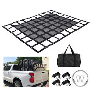Cargo Net Truck Bed Organizer Storage Mesh Loads Up 1500 8.75' X 10' Luggage Fix - Picture 1 of 12