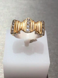 Unique Vintage 14k Yellow Gold Diamond Ring - Picture 1 of 4