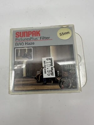 NIB Sunpak Picture Plus 55mm UV Haze Filter in Original Case CF 7033 UV - Image 1 of 2