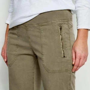 NWT ORVIS EXPLORER Pull On Wide Leg CROPPED Pants High Rise Tencel 10 - Picture 1 of 6