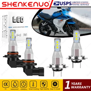For Suzuki Katana 650 GSX650F 2008-2013 LED Headlight Bulb High Lo 9005+H7 White - Picture 1 of 12