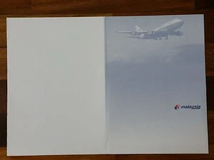 Malaysia Airlines Business Class Note Pad Aviation Flight late 1990 MAS scarce - Picture 1 of 2