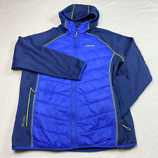 Regatta Great Outdoors Active Jacket sz 16 Blue Full Zip Hooded Zipped Pockets 