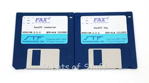 FAX STF 2.2.3 Software For Mac On 3.5 - Inch Floppy Disks Vintage w/SN - Picture 1 of 2