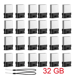 32GB Mini USB Flash Drive Metal Waterproof Thumb Drives USB Stick 10Pack - Picture 1 of 13