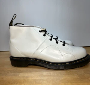 Men's Shoes Dr. Martens CHURCH Lace Up Leather Monkey Boots 26741100 WHITE - Picture 1 of 12
