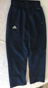 Adidas Sweatpants Youth Tall Small Blue Drawstring Athletic Sports Athleisure - Picture 1 of 7