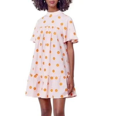 Vestido Babydoll Corey Lynn Calter “Tammy” Algodón Flor Jacquard Talla M Foto 1 de 4